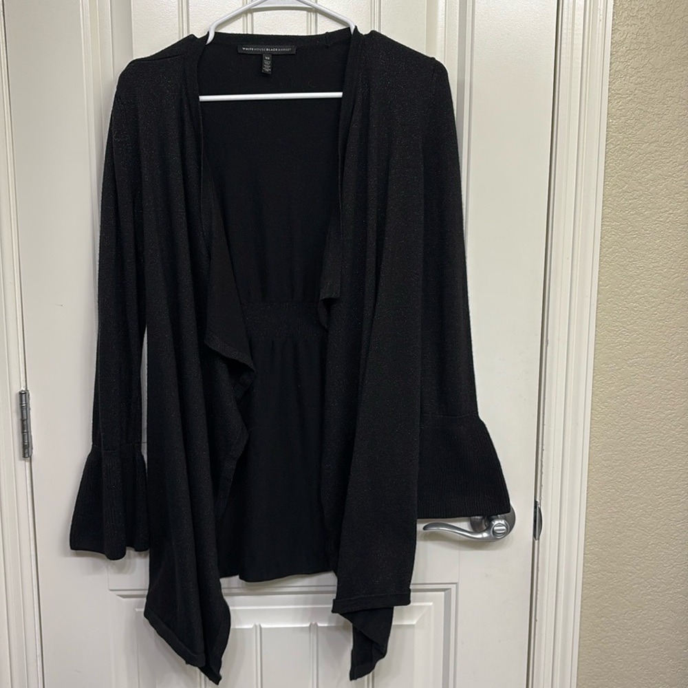 White House Black Market black shimmer cardigan